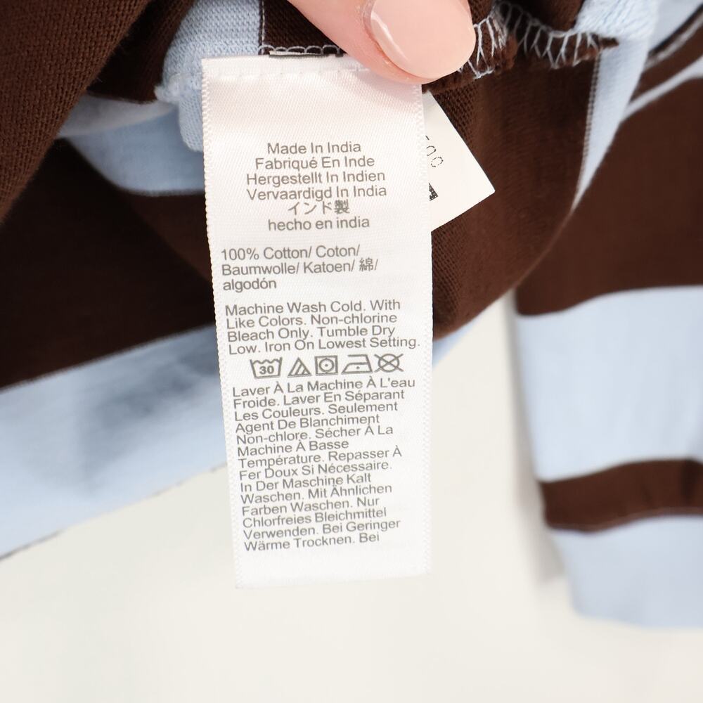 J.Crew Premium Weight Classic Rugby Stripe Shirt Size Small NWT - Picture 8 of 8